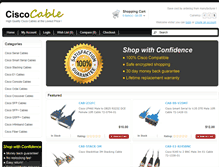 Tablet Screenshot of ciscocableshop.com